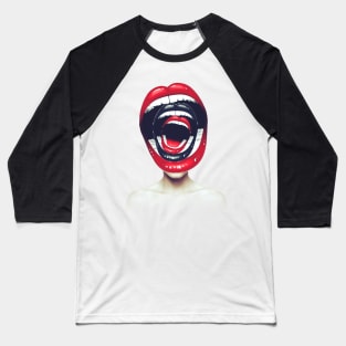 Scream head portrait Baseball T-Shirt